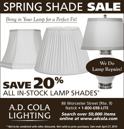 Save 20% all in stock lamp shades