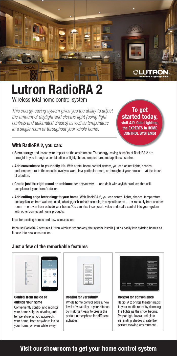 Lutron RadioRa Wireless Home System