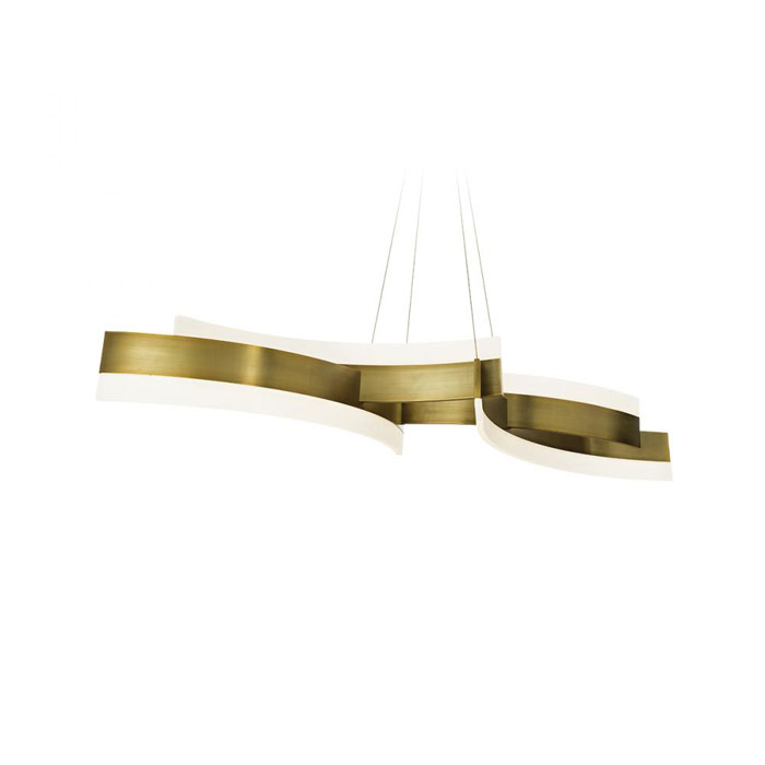 ARCS LED Pendant by Modern Forms in Aged Brass finish PD-31058-AB 