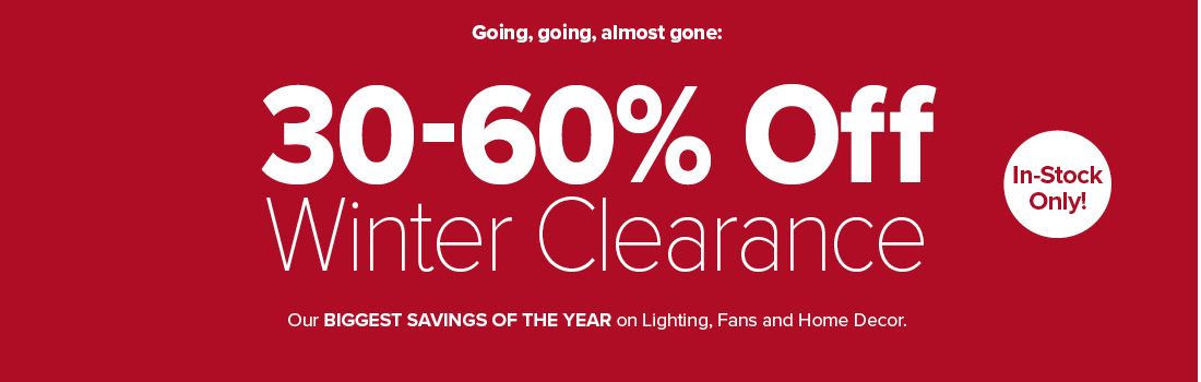Winter Clearance save up to 60% Winter Clearance save up to 60%