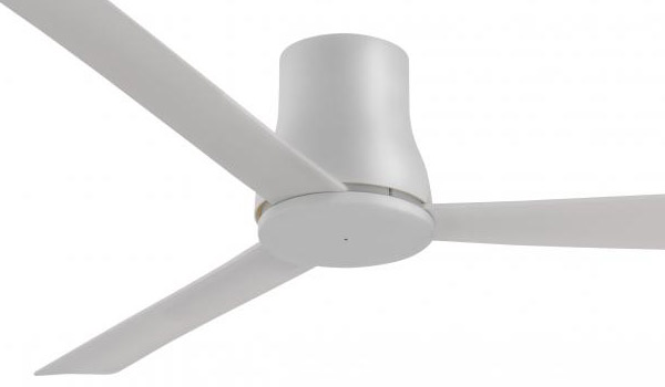 Simple Collection 52” 3-Blade Flush Mount Ceiling Fan in Gray with Gray Blades Minka F873-GRY