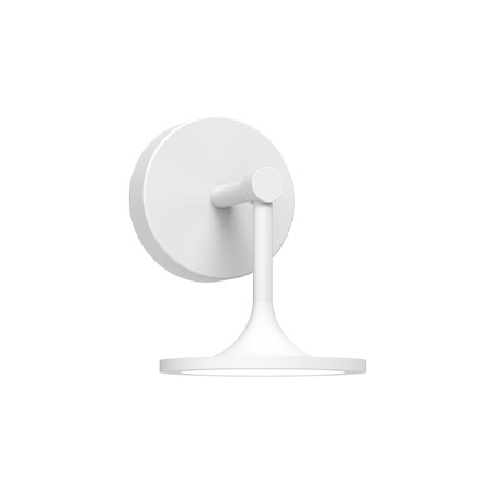 Issa LED Wall or Vanity Light in White in Pottery-Inspired Style Alora WV418006WH