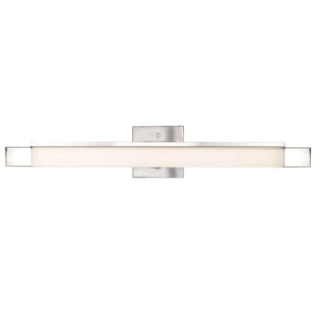 Soho Collection LED Bath or Wall Sconce in Silver with Extruded White Acrylic Diffuser Kuzco VL13424-CH